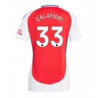 Billiga Arsenal Riccardo Calafiori #33 Hemma fotbollskläder Dam 2024-25 Kortärmad